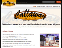 Tablet Screenshot of callawayhomes.com.au